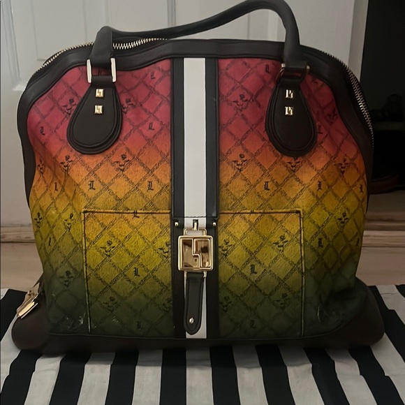 L.A.M.B. Handbags - L.A.M.B. Gradient Designer Bowling Tote Bag